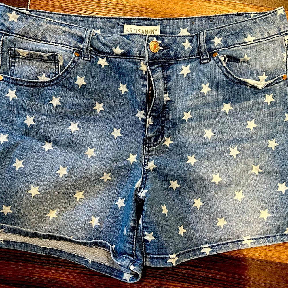 Artisan NY Star Print Shorts - Size 16